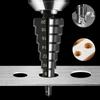 1PC Nitridized Coated HSS Hexagon Shank Taper Step Bit for Drilling Wood Plastic PVC Board