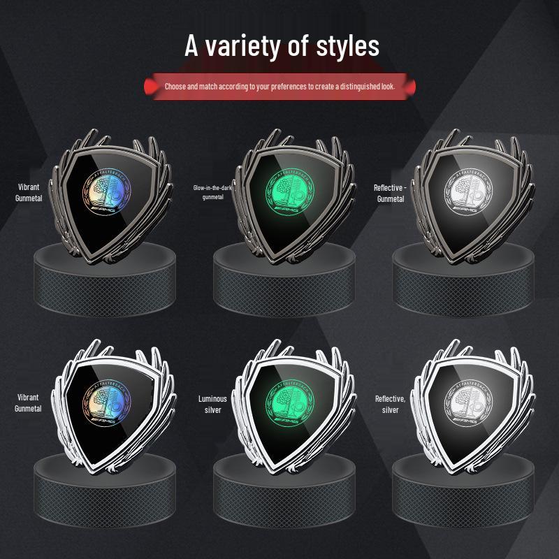 Metal Wing Emblem Sticker for Mercedes GLA35/G45 AMG Car Body Side Window