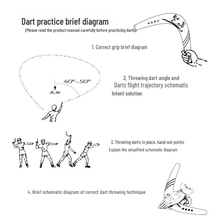 Kids' Wooden Returning V-Shaped Throwing Stick Frisbee for Outdoor Sports