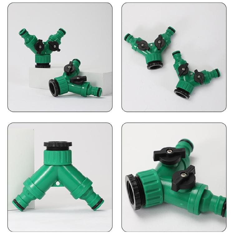 Y-Type Hose Splitter Double Way Joint 1 Split Two Faucet Diverter Garden Accessories Internal Thread Water-Diverter