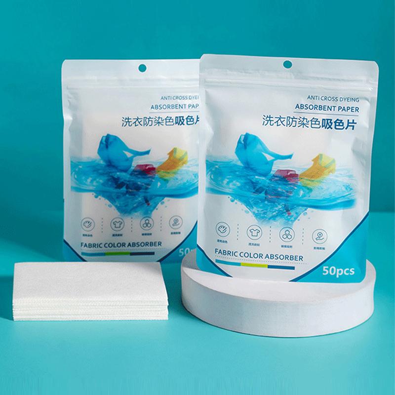 Laundry Detergent Tablet Sheet Washing Wipe Washing Machine Tide Color Catcher Grabber Sheet Bubble Cloth Anti Dyed Home