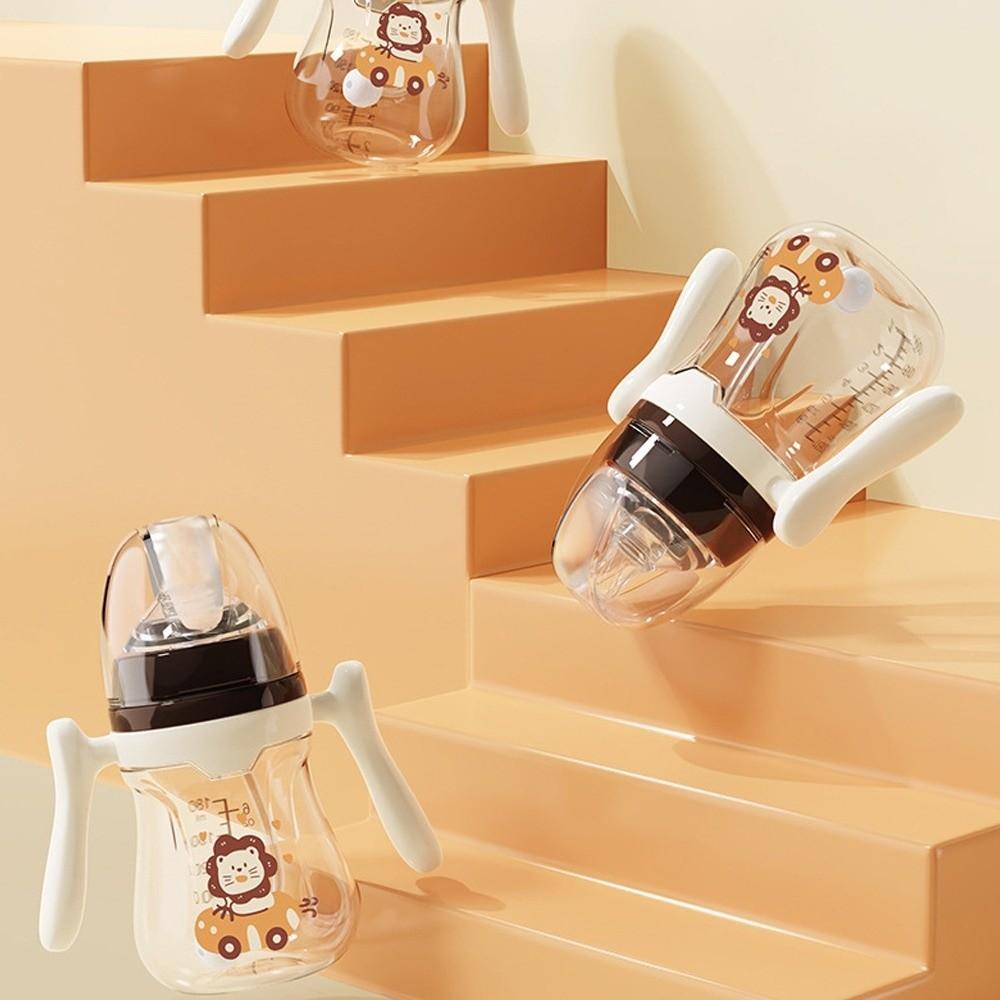 180ML/240ML Babyflasche Tragbare Silikon-Trinkhalmflasche Hochwertiger Trinkbecher Baby-Fütterungszubehör
