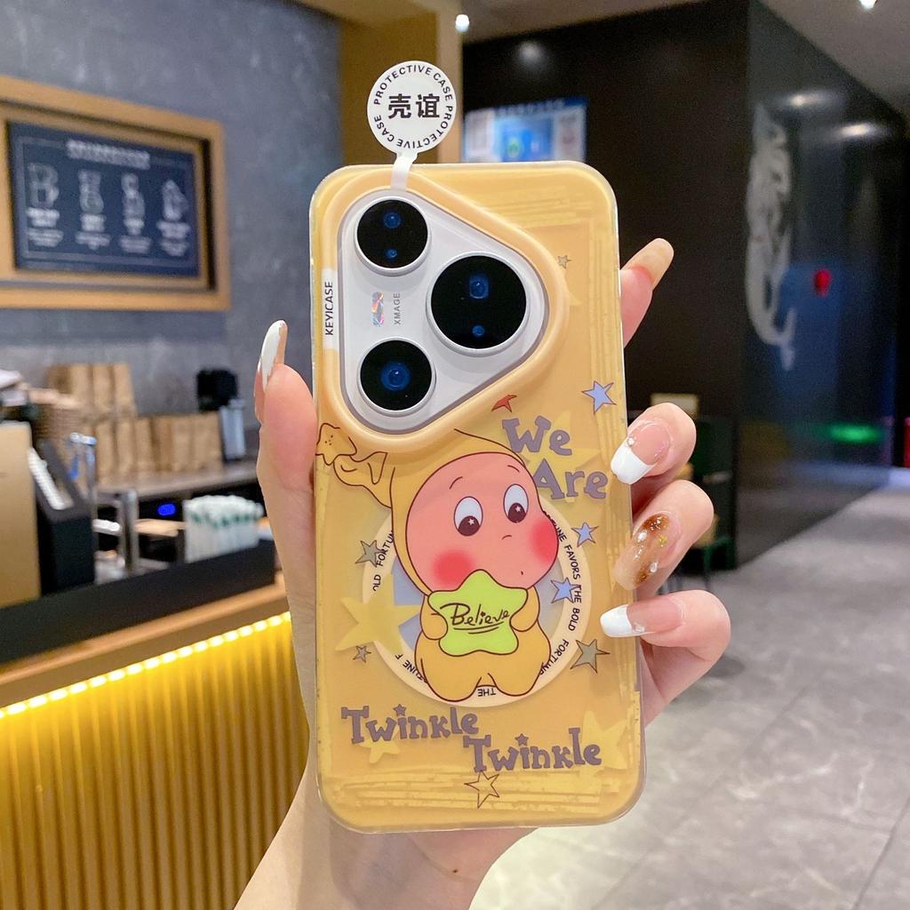 Skin-sensitive Magnetic Double-layer IMD Huawei Pura11Pro Mobile Phone Case, Star Person mate11KT Cat Protective Case