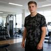 T-shirt Homme Col Rond Manches Courtes Coupe Regular T-shirt Séchage Rapide Extensible Hauts Décontractés Streetwear