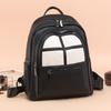 Women's Color Contrast Backpack Large Capacity Student Schoolbag Outdoor Backpack