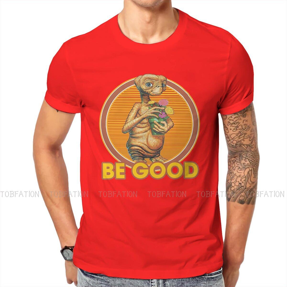 ZX ET the ExtraTerrestrial Alien Film Be Good T Shirt Punk Mens Tees Summer Cotton Clothing Harajuku ONeck TShirt S