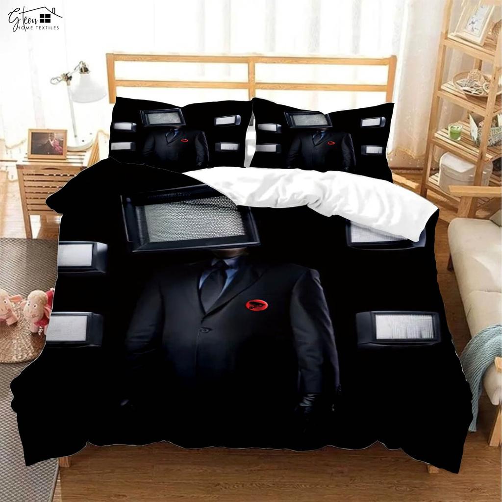 Animation Cartoon Game 3d Printing Quilt Cover Pillowcase Bedding Set Three-Piece Soft And Comfortable Duvet Cover