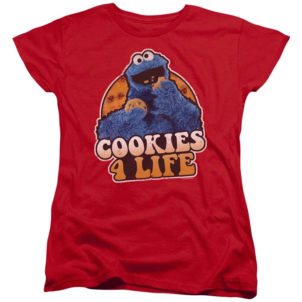 Sesame Street  Cookies 4 Life  Women s T-Shirt S