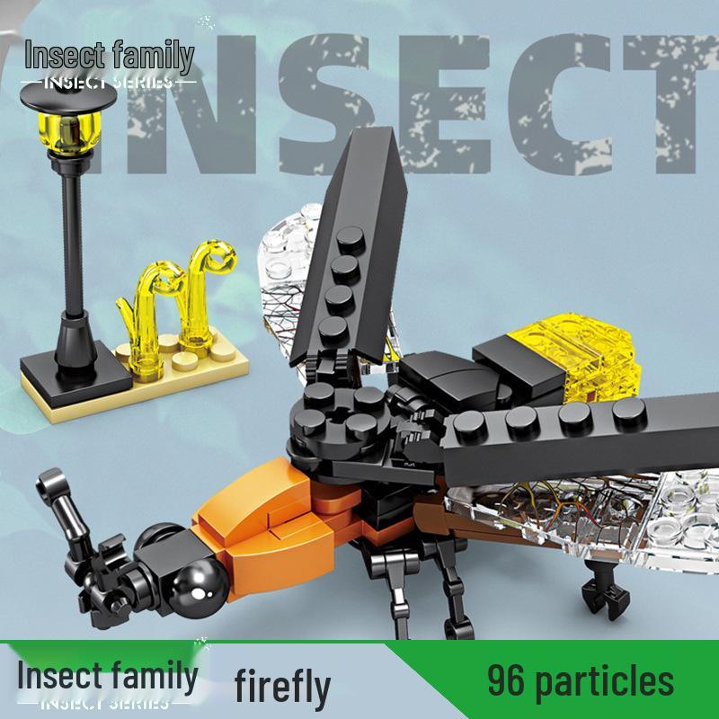 Kai Zhi Insect Building Blocks - Mantis & Dragonfly Model Toy for Boys