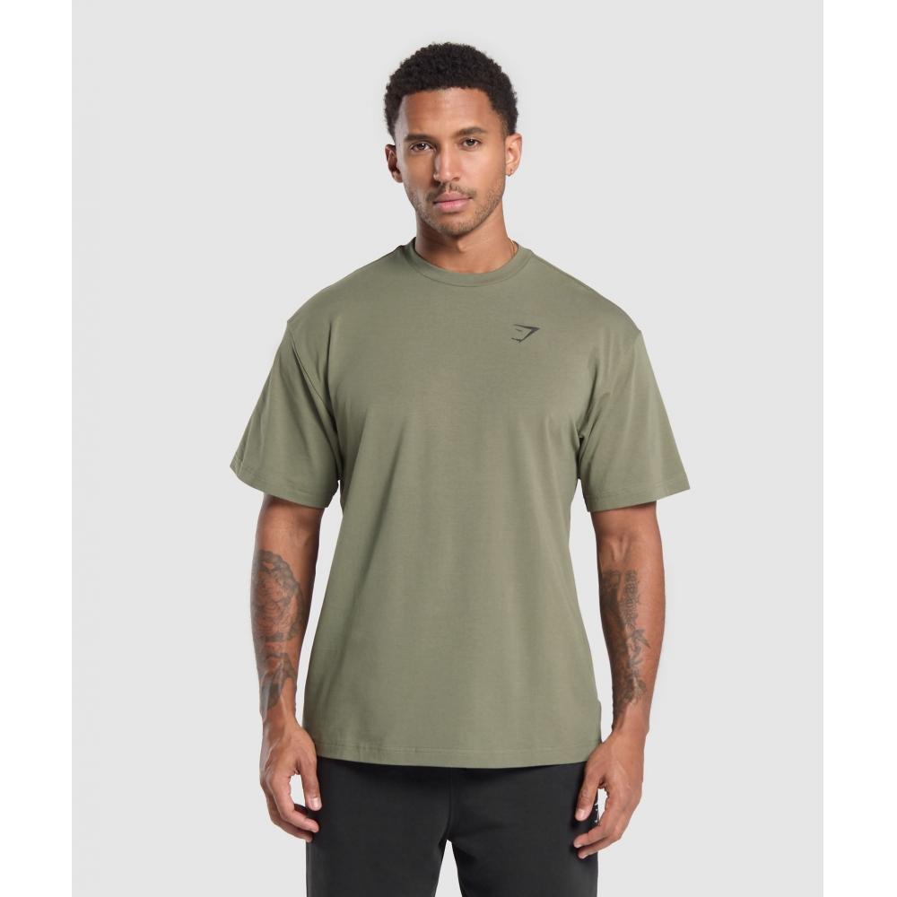 

Gymshark Футболка Essential Oversize, цвет зеленый A1a3e Ech1 XS