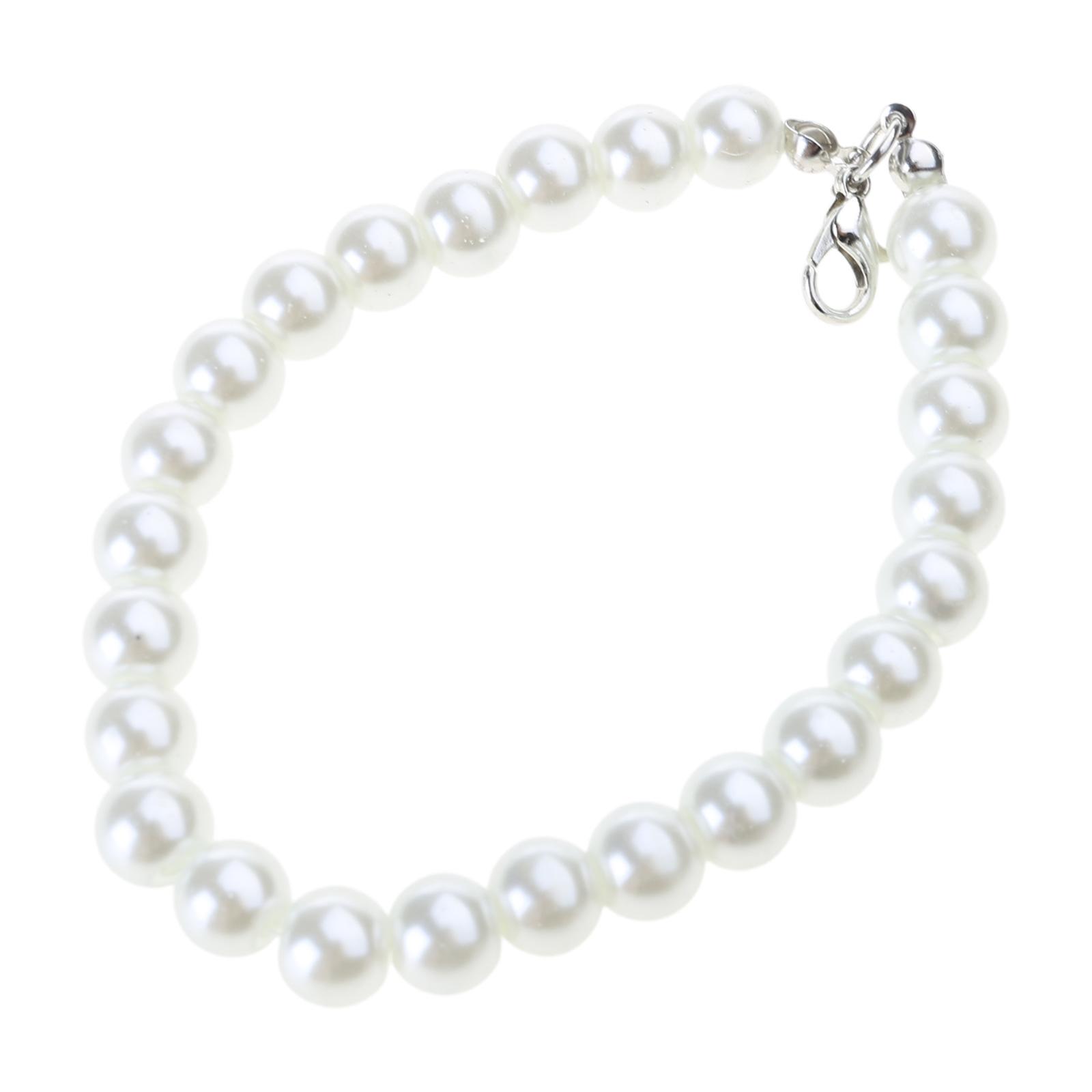 

Элегантная цепочка из искусственного жемчуга и ожерелье-брелок для карточек, чехол для фотокарточек, подвеска-сумка для модных женщин и девушек белый