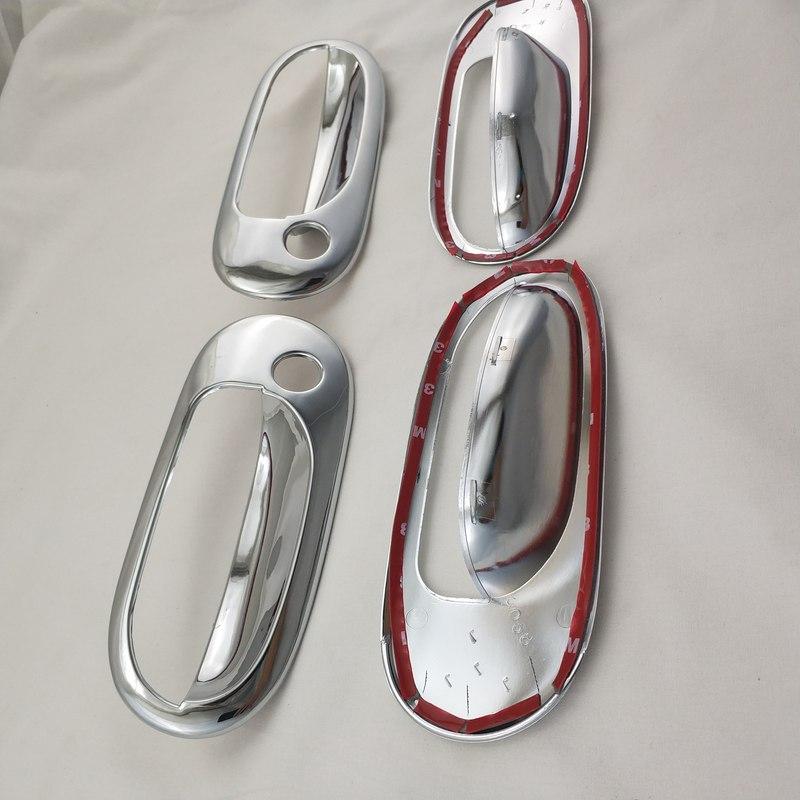 Yifei Chrome Car Accessories Handle Bowl Cover Trim Paste Style For SUNNY SENTRA180 2002 2003 2004 2005
