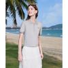 Betu Women's Half-Zip Polo T-Shirt