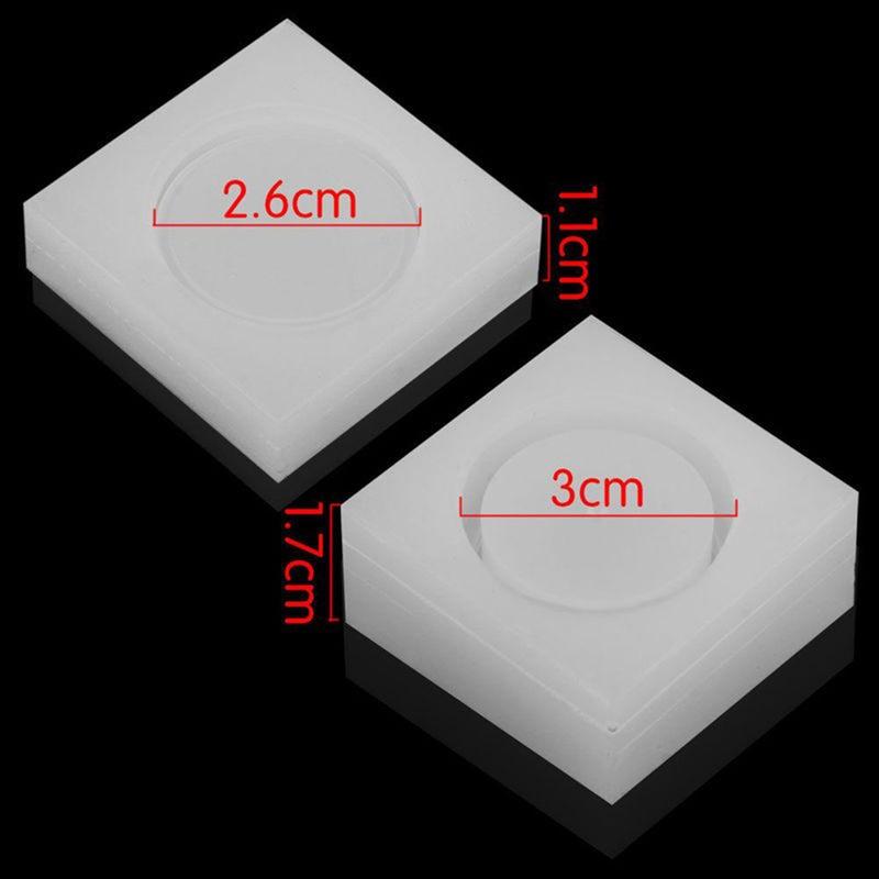 1pcs DIY Round Jewelry Making Silicone Storage Box Epoxy Resin Molds Resin Casting Craft Tool