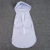 UPF 50 Pet Sun Protection Coat Large Dogs Breathable Iced Silk Hooded Jacket In Turquoise Plum Gray