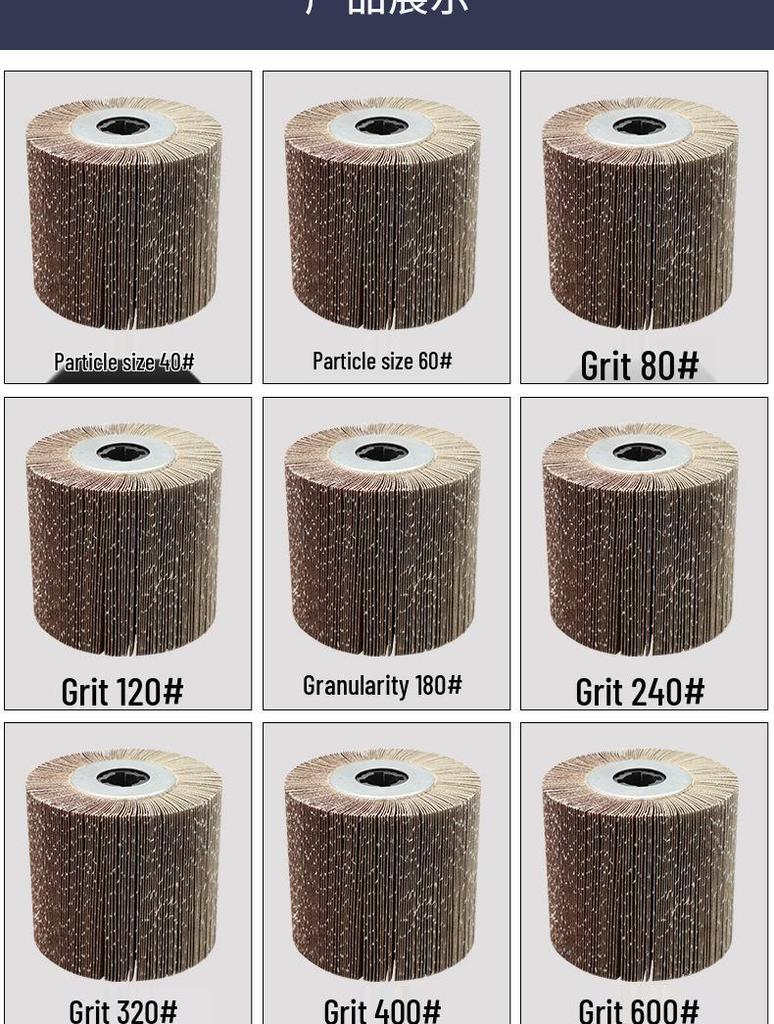 Stainless Steel Wire Brush with Sand Cloth and Nylon Polishing Wheel