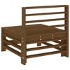 Garden Center Sofa Honey Brown Solid Pine Wood