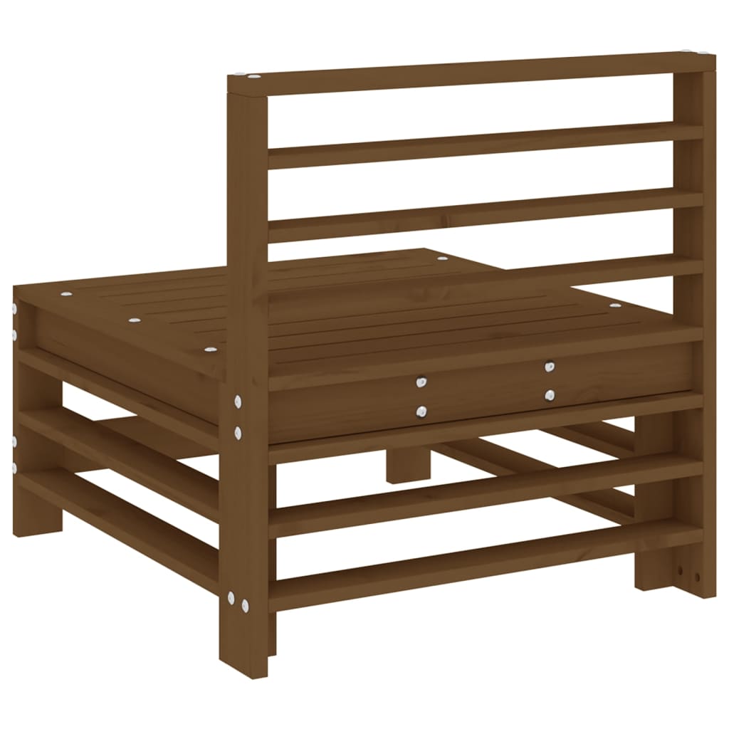 Garden Center Sofa Honey Brown Solid Pine Wood