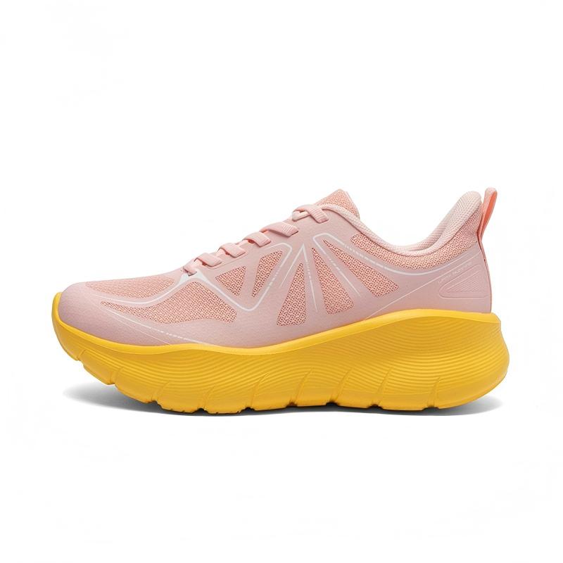 

New Style Couples Running Shoes Height Increasing Jogging Shoes Lightweight Breathable Low Top Sneakers Outdoor Sport Shoes 35 розовый