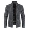 Winter Men's Casual Fashion Cardigan Sweater Jacket Long Sleeve Knitted Sweater Top Outwear Coat