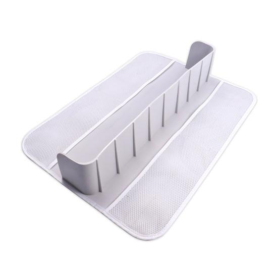 Bathtub Toy Storage Rack Splash Guard with Suction Cups Foldable Design Slip-Resistant