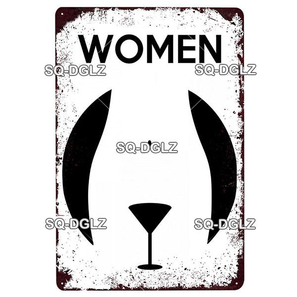 [SQ-DGLZ] Badezimmer-Metallschild, Vintage-Metallplakette, Anzeigetafeln, Dekor für Pub, Bar, Zuhause, Wanddekoration, Blechschilder, Warnposter