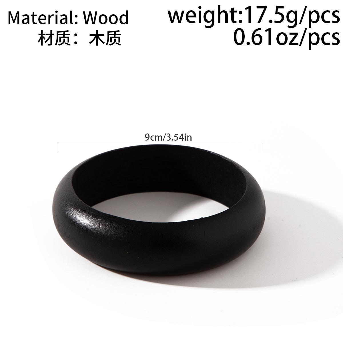 

DIEZI Винтажные Панк Черное Дерево Серебристый Металл Браслеты Мода Хип-Хоп Круглые Геометрические Широкие Браслеты Женский Мужской Браслет Ювелирные Изделия