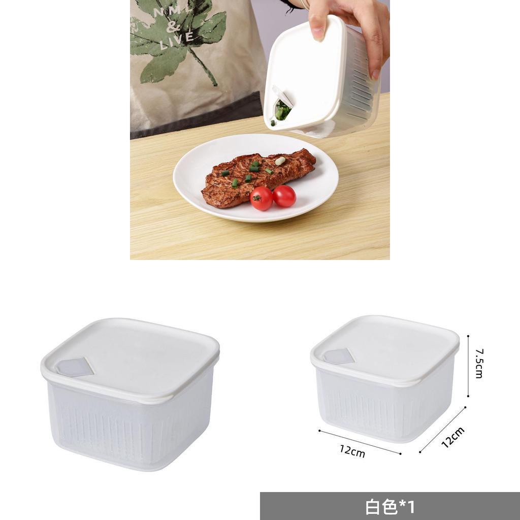 Plastic Kitchen Herb Keeper With Lid For Freshness And Drainage Storage For Adults