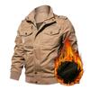 Veste d'hiver en pur coton lavé pour homme, veste militaire en polaire épaisse pour homme
