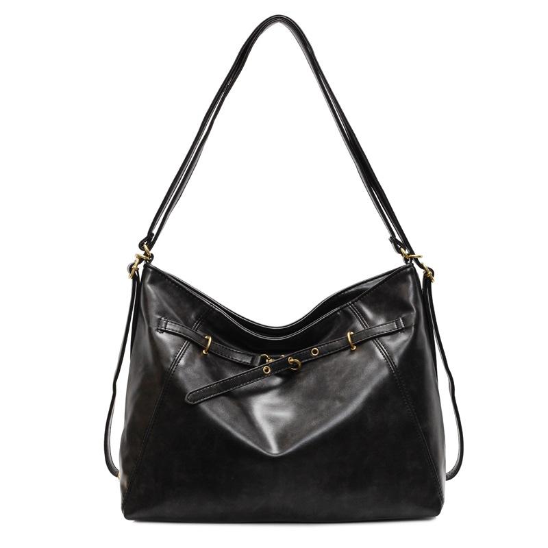 

Women s bag retro large capacity bag new backpack fashion commuter tote shoulder messenger bag чёрный