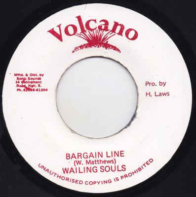 7-Zoll-Schallplatte WAILING SOULS Schnäppchen-Serie KEINE Volcano 1981 Jamaika Reggae Ska Dub Gebraucht