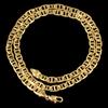 925 Sterling Copper Necklace 6mm Flat Day Chain Necklace Bracelet Zircon Gifts for Men and Women 20cm/45-60cm 18K Gold