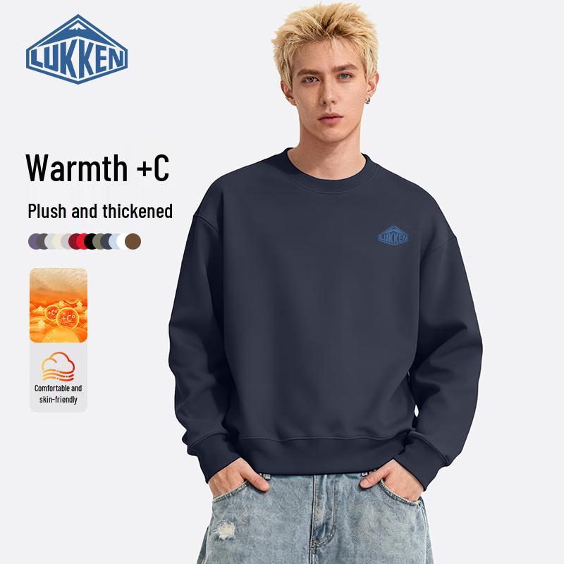 

LUKKEN Men s Fleece-Lined Crewneck Sweatshirt 2XL