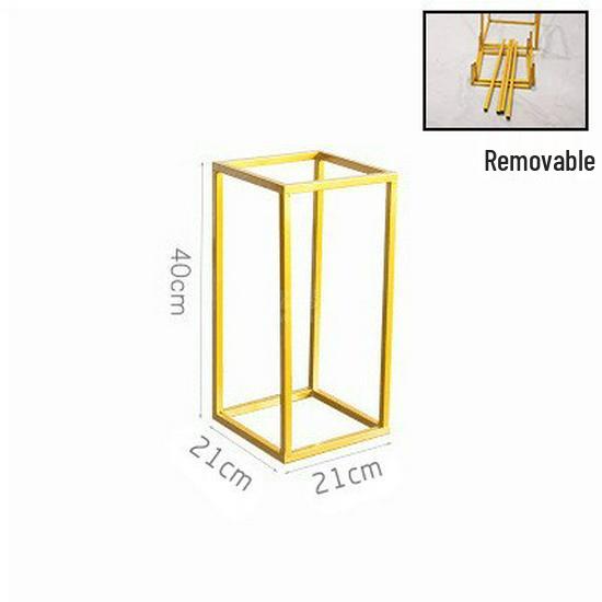 Wedding Iron Art Aisle Markers: Square Frame Flower Column Ornaments