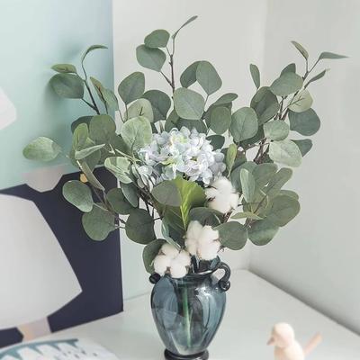 Künstliche Eukalyptusblätter Stiele Eukalyptus Zweig Weihnachten Blumige Sträuße Hochzeit Bonsais Strauß Party Zuhause Vase DIY Deko