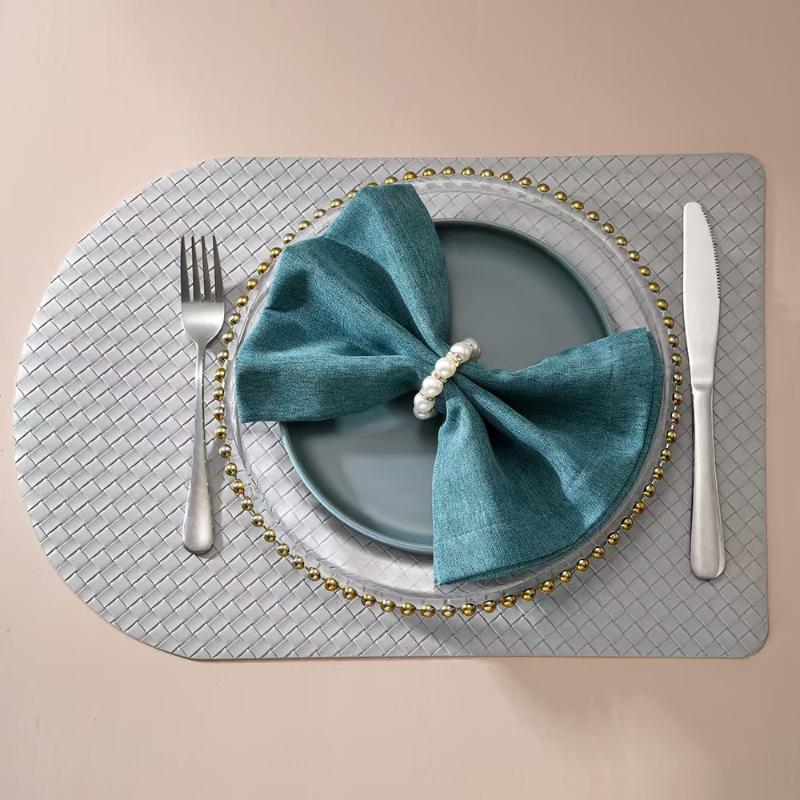Luxuriöse Perlenstruktur Serviettenringe Goldener Halter Perlenring Serviettenhalter Eleganter Elastischer Serviettenringhalter Abendessen Bankett