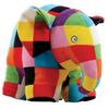 Jucărie de pluș Elefantul Elmer 17 cm Animal de pluș moale Design colorat patchwork Prieten îmbrățișabil pentru copii