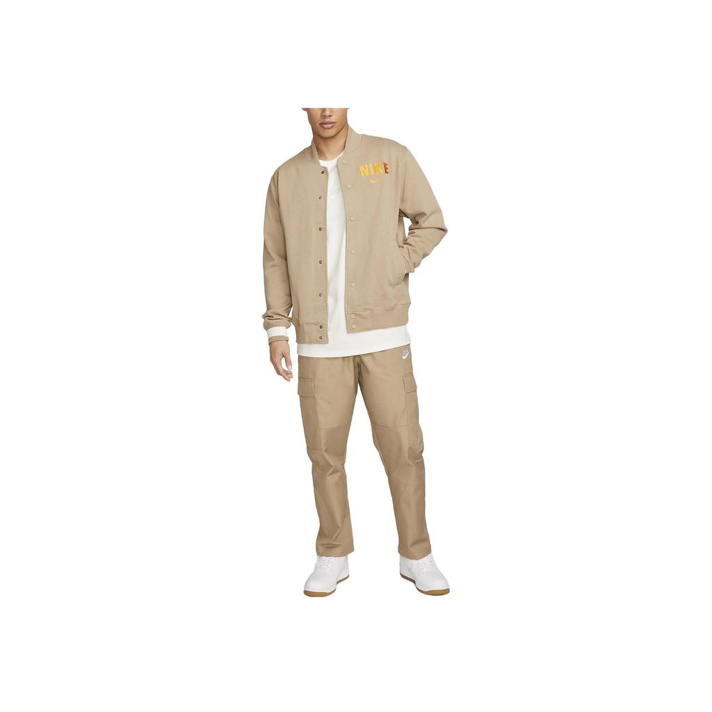Nike Solid Color Elastic Waist Casual Pants Men Bottoms Khaki DX0614-247