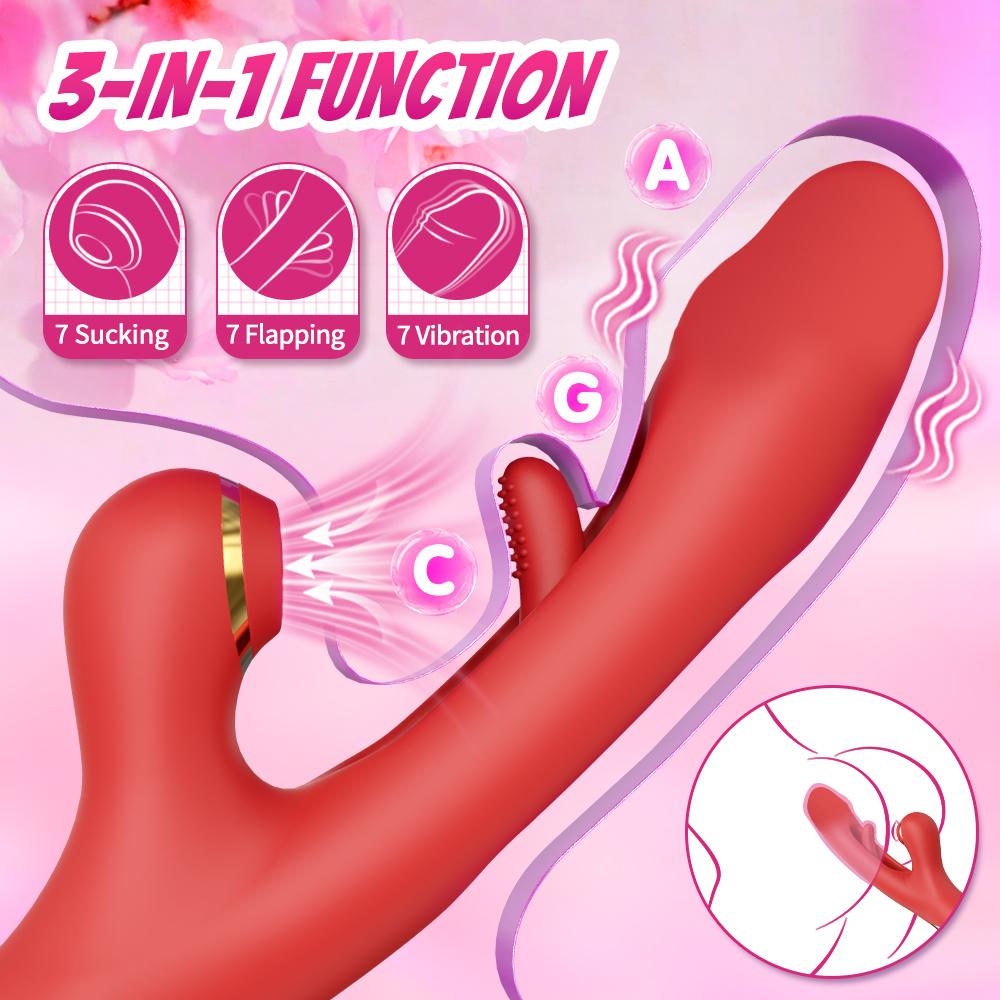 Tapping Flapping G Spot Vibrator Dildo For Women Clitoris Clit Stimulator Sex Toys Sucking Vibrators For Adult Toys Sextoys