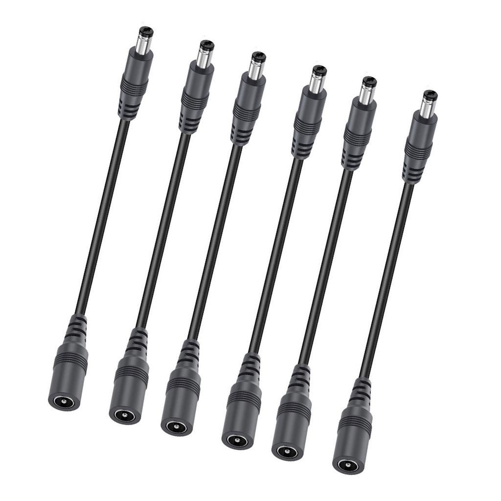 2/4/6/8/10pcs Practical 22AWG DC5.5x2.1mm Power Extension Cord 5521 Supply Adapters Cable Flexible Power Extension Cable