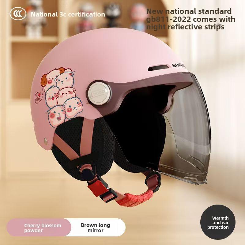 

Детские шлемы, для мальчиков и девочек, для младенцев, шлемы для электромотоциклов, полушлемы, универсальные для всех сезонов