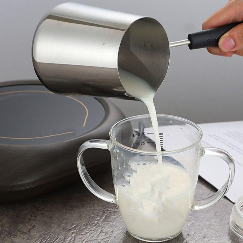 Long Handle Coffee Pot Professional Chocolate Melting Pan Milk Frothing Pitcher  Restaurant Daily