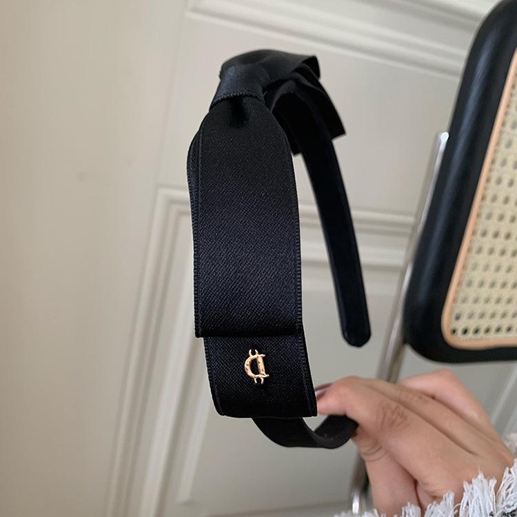 

Повязка на голову в стиле ретро с бантом в стиле французского модерн: Простой и милый интернет-стиль