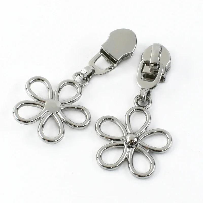 5/10/20Pcs 5# Zipper Slider for Nylon Zippers Zip Head Puller Lock Bag Clothes Purse Tailor Repair Kit DIY Sewing Accessories