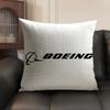 Luxury B-Boeing Pillow Case Natural Linen Organic Fabric Double-Sided Printing Sofa Home Decor Gift Cushion Cover