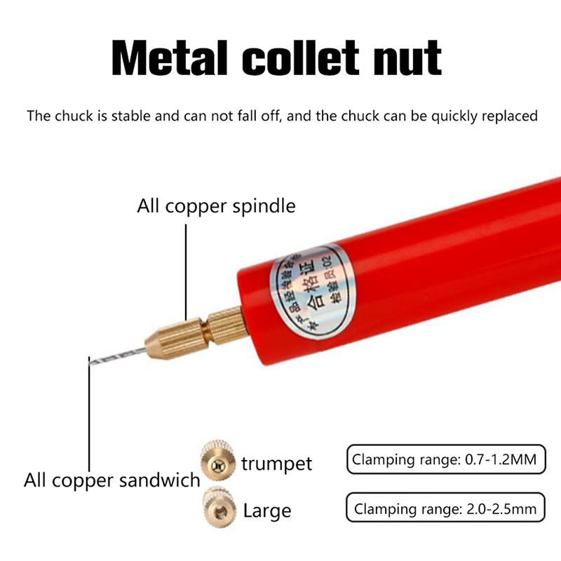 Burghiu electric miniatural de mana Instrumente de artizanat din lemn Razor electric mic