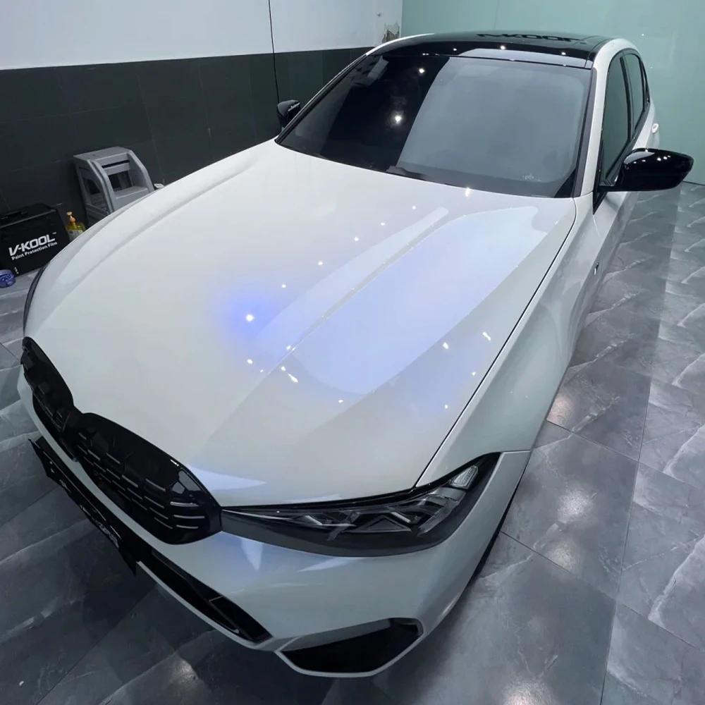 

Auto Color Change Vinyl Film Car Wrap Film Diamond Blue PVC Sticker PET Bubble Free Wrapping Car Accessories Auto Decals 50x152cm