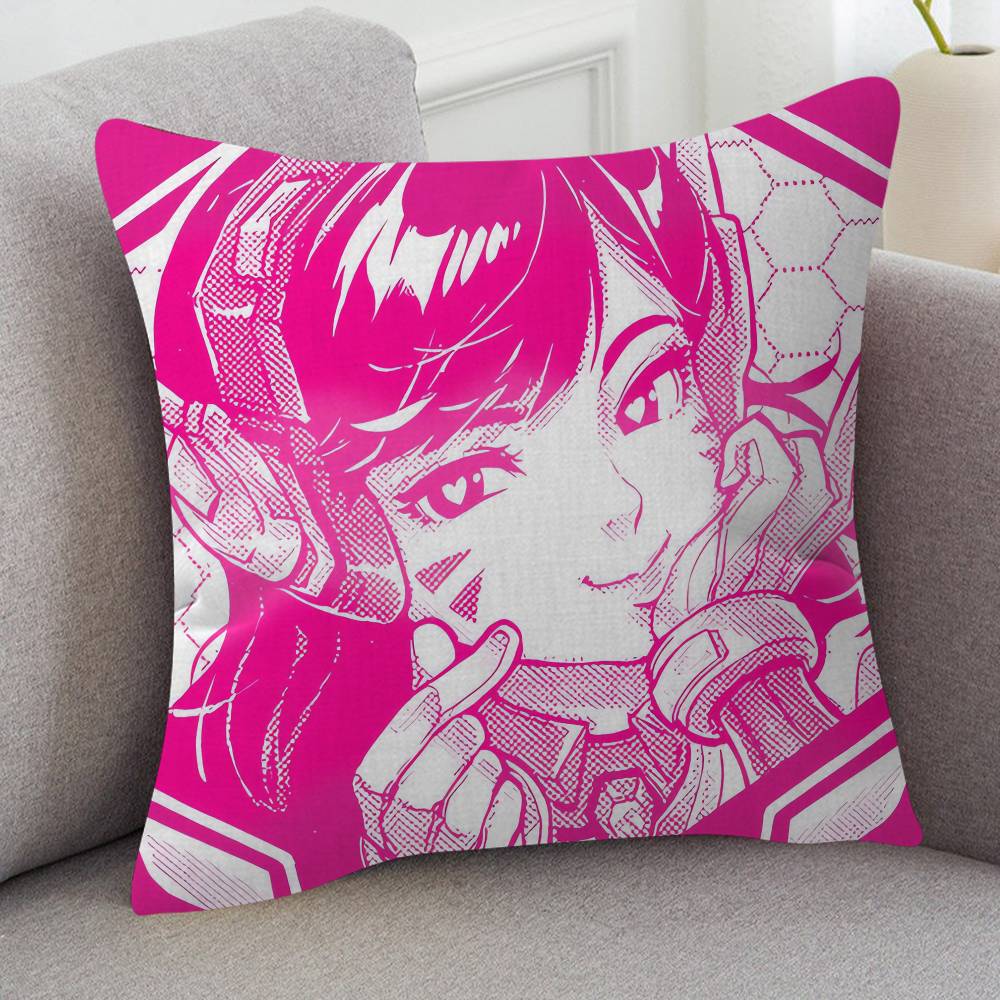 Game Overwatch Cute Cartoon Twodimensional Pillowcase Bedroom Sofa Cushion Cover Nap Pillow Cover