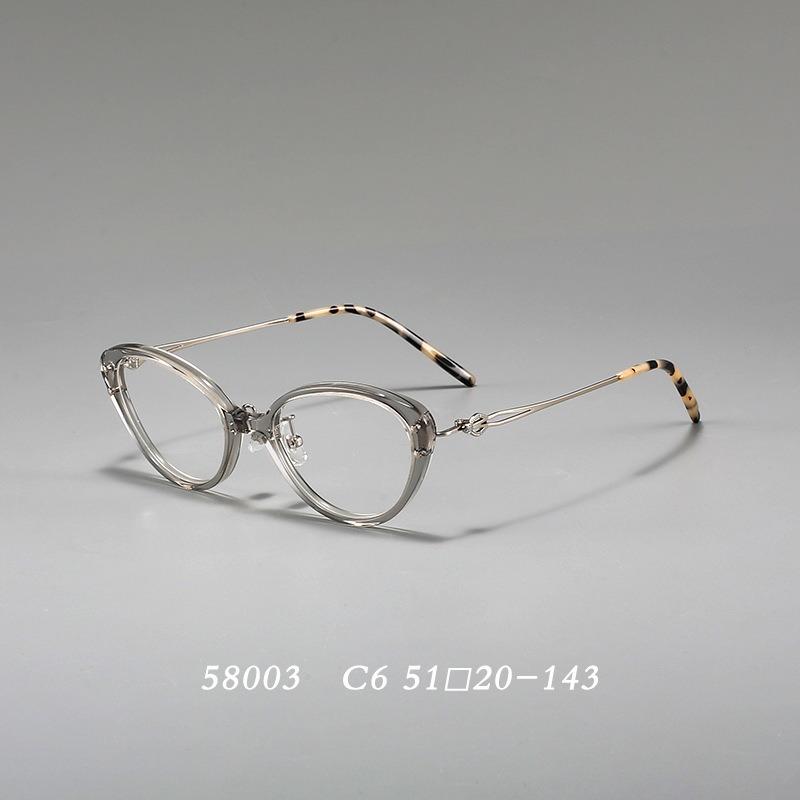 Women's Glasses Frame Women Good Quality Glasses Clear Lens Brand Designer Female Acetate Frame Vintage Eyeglasses