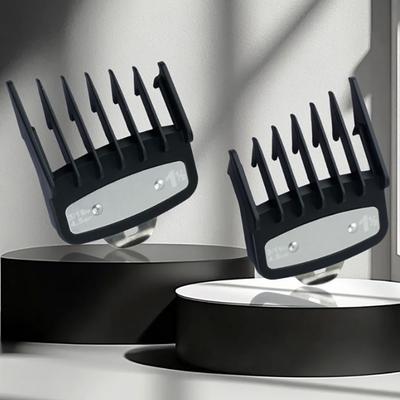 2 Pièces Tondeuse à Cheveux Professionnelle Peigne Limiteur Guide Peigne Limiteur Sabots de Tondeuse Accessoire Outil de Coupe de Cheveux Universel